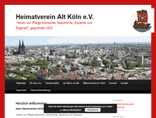 Tablet Screenshot of heimatverein-alt-koeln.de